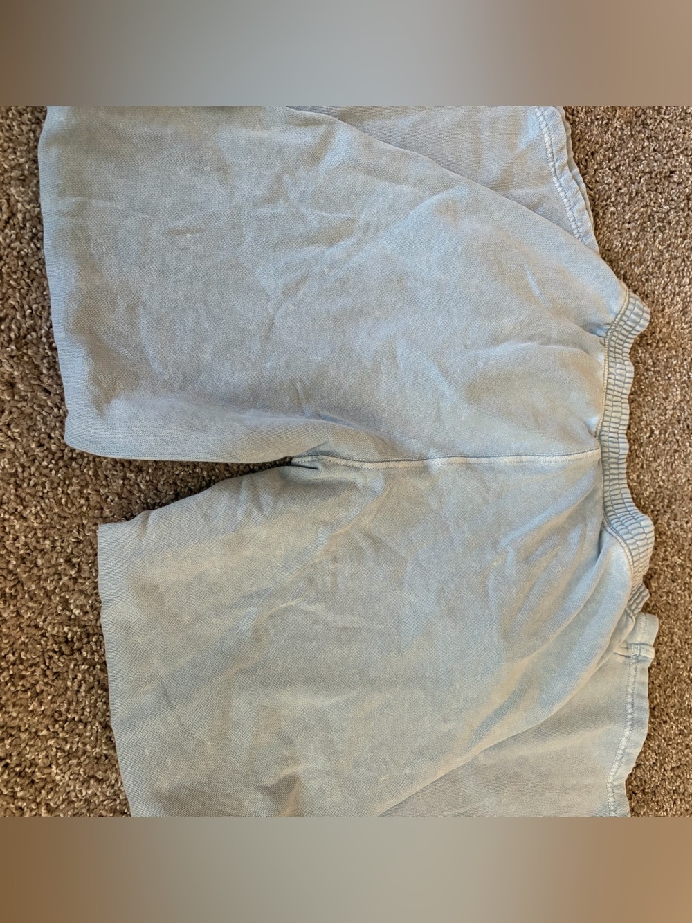 aerie Light Blue Set: Snap-Quarter Pullover Sweatshirt and Wide Leg Sweatpants - Picture 9 of 11
